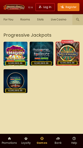 Music Hall Casino Mobile Jackpot