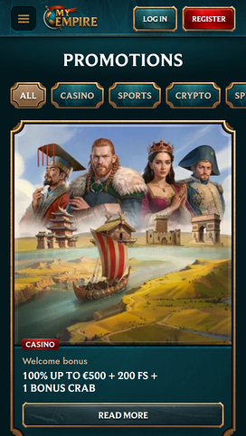 My Empire Casino Mobile Promotions