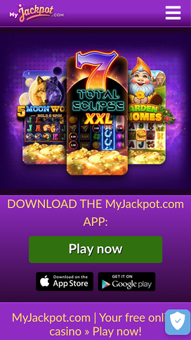 My Jackpot Casino Mobile Homepage