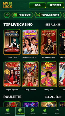 MyLuck Casino Mobile Live Dealer