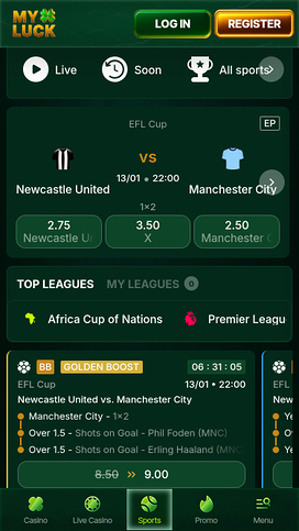 MyLuck Casino Mobile Sports