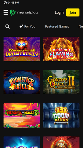 MyriadPlay Casino Mobile Games