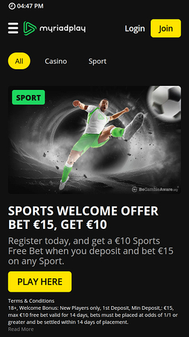 MyriadPlay Casino Mobile Promotions