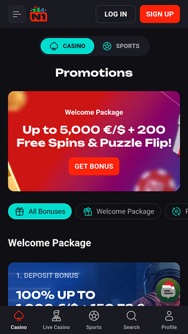 N1 Bet Casino Mobile Promotions