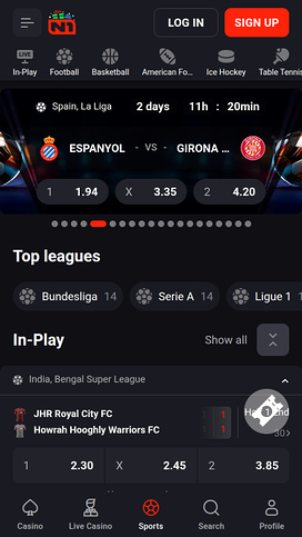N1 Bet Casino Mobile Sports