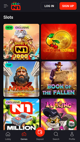N1 Casino Mobile Games