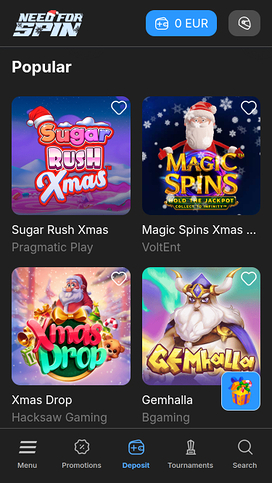 Need for Spin Casino Mobile Games