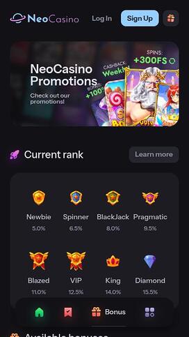 NeoCasino Promotions Mobile