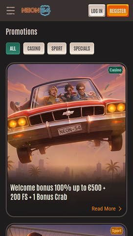 Neon54 Casino Mobile Promotions