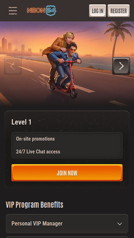 Neon54 Casino Mobile VIP Program