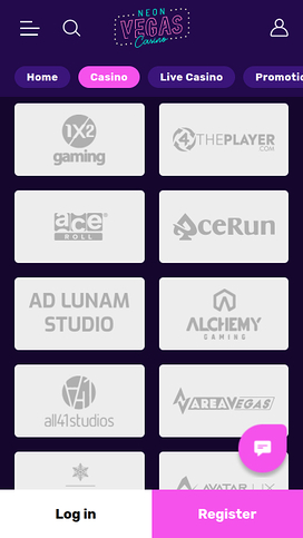 NeonVegas Casino Mobile Game Developers