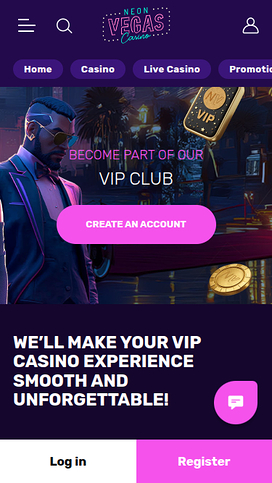 NeonVegas Casino Mobile VIP Program