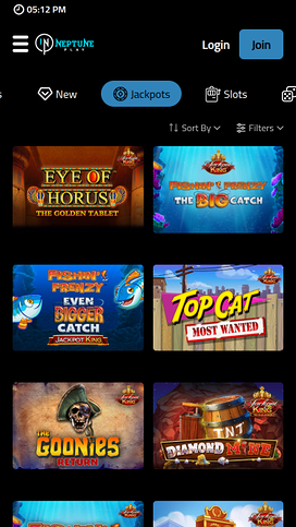 Neptune Play Casino Mobile Jackpot