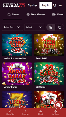 Nevada 777 Casino Mobile Table Games