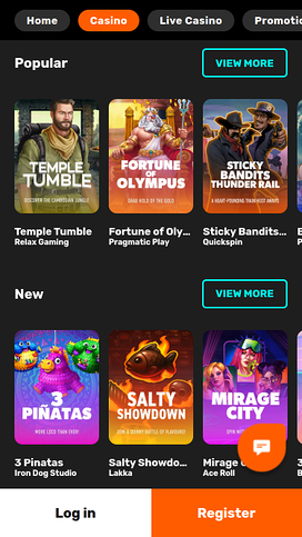 Nitro Casino Mobile Games