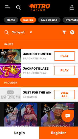 Nitro Casino Mobile Jackpot