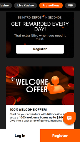Nitro Casino Mobile Promotions
