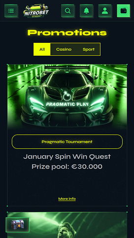 Nitrobet Casino Mobile Promotions