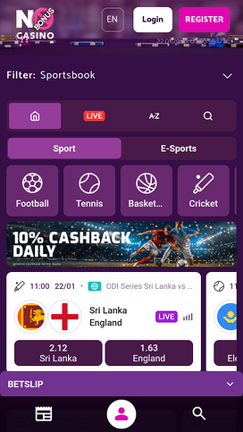 No Bonus Casino Mobile Sportsbook