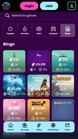 NoDeposit Slots Casino Mobile Bingo