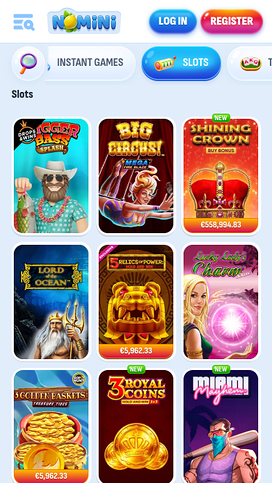 Nomini Casino Mobile Games