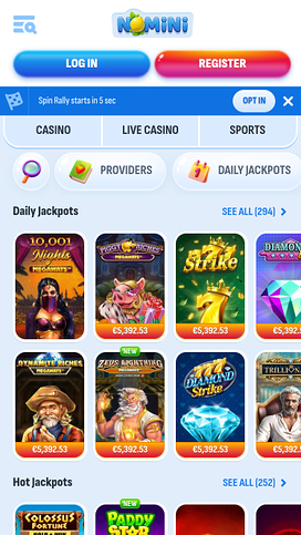 Nomini Casino Mobile Jackpot