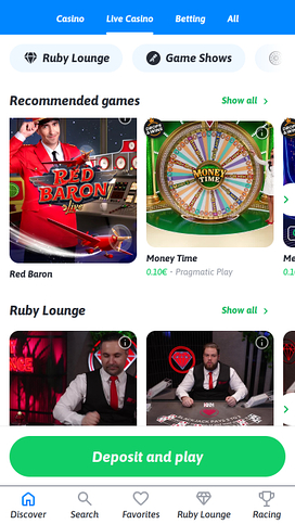 Nopeampi Casino Mobile Live Dealer