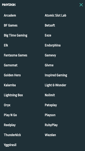 Desarrolladores de juegos móviles de Nords Casino