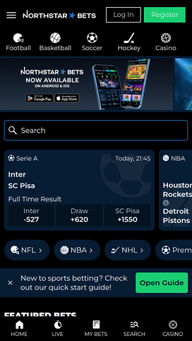 NorthStar Bets Casino Mobile Sportsbook
