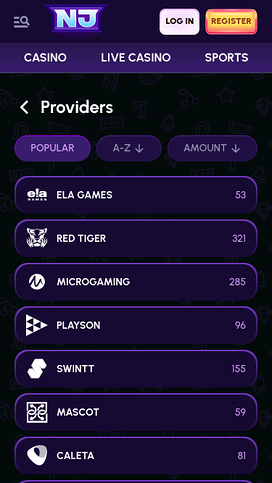 NovaJackpot Casino Mobile Game Developers