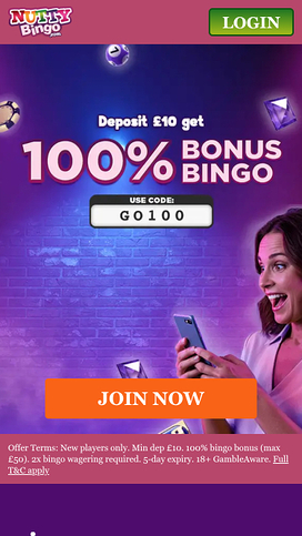 Nutty Bingo Casino Mobile Homepage