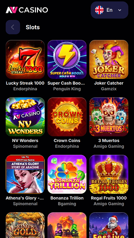 NV Casino Mobile Games