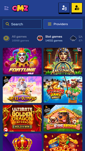 OhMyZino Casino Mobile Games