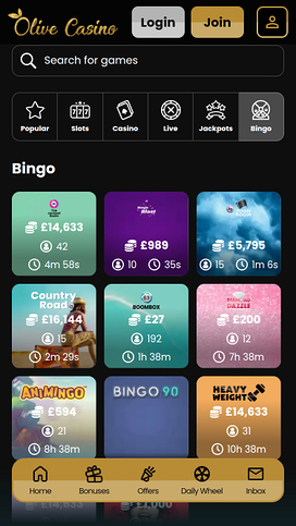 Olive Casino Mobile Bingo