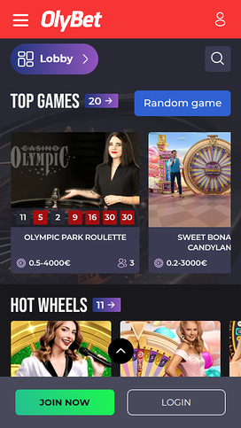 Olybet Casino Mobile Live Dealer