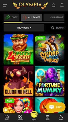 Olympia Casino Mobile Games