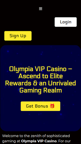 Olympia Casino Mobile VIP Program