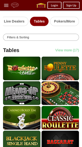 Omni Casino Mobile Table Games