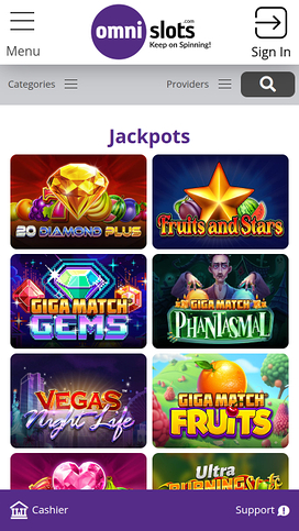 Omni Slots Casino Mobile Jackpot
