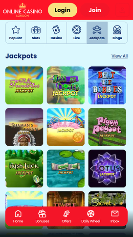 Online Casino London Mobile Jackpot