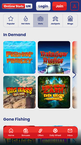 Online Slots UK Mobile Games