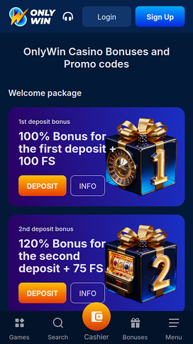 Only Win Casino Mobile Promotions