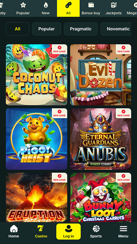 Optibet Casino Mobile Games