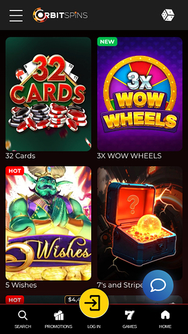 Orbit Spins Casino Mobile Games