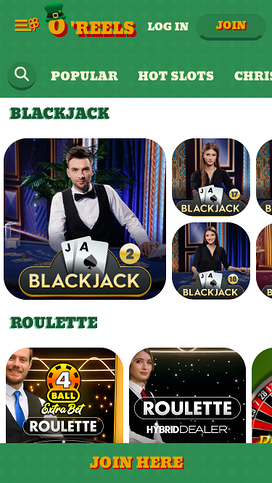 Oreels Casino Mobile Live Dealer