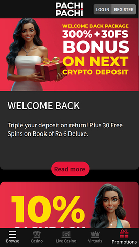 PachiPachi Casino Mobile Promotions