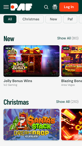 Paf Casino Mobilspel