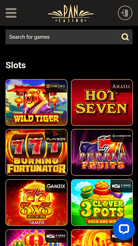 Pan Casino Mobile Games