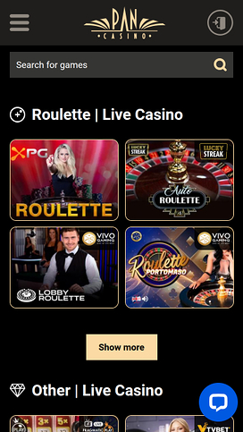Pan Casino Mobile Live Dealer