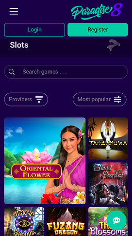 Paradise 8 Casino Mobile Games